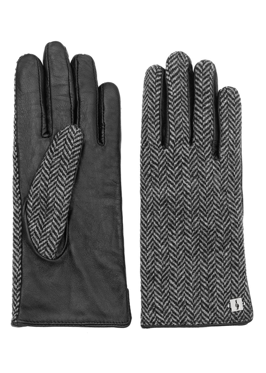 Women's winter gloves herringbone REKDT-0031-98(Z24)