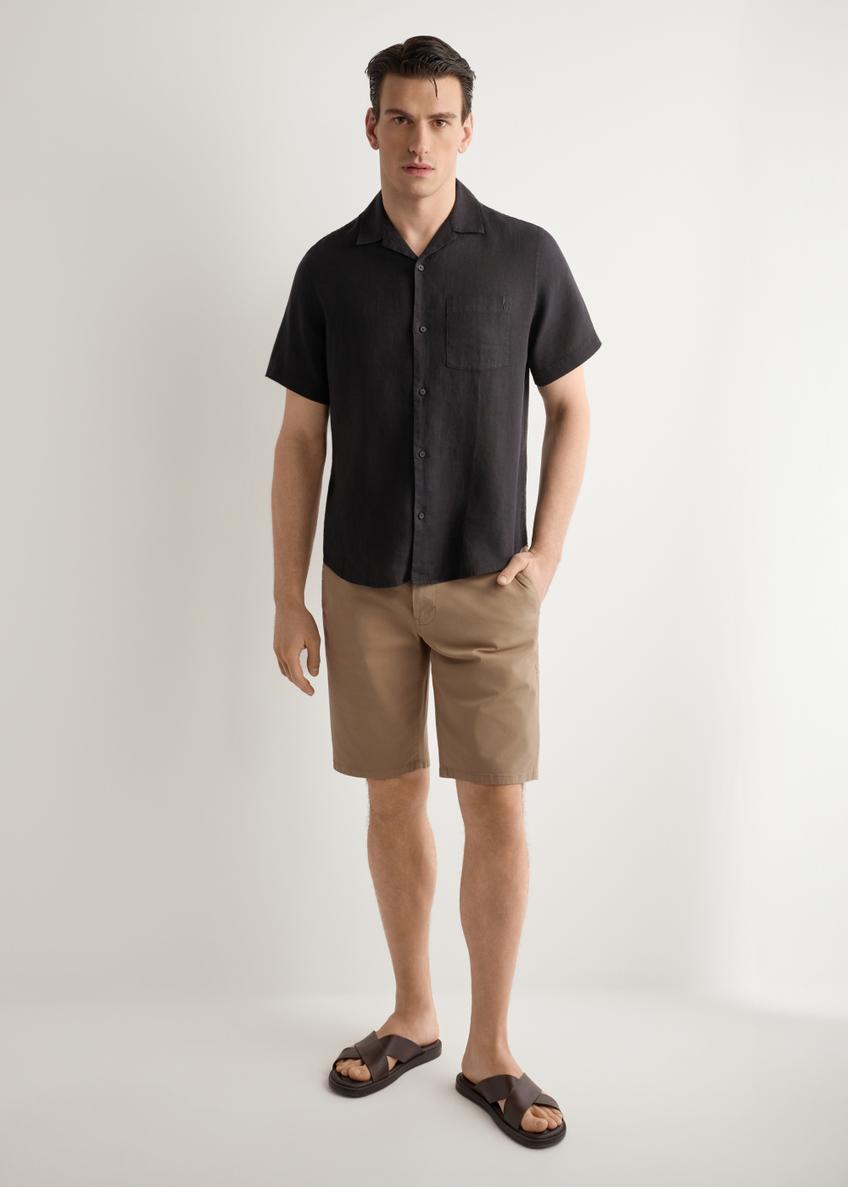 Szorty męskie w kolorze camelu SZOMT-0029-1D(W26)