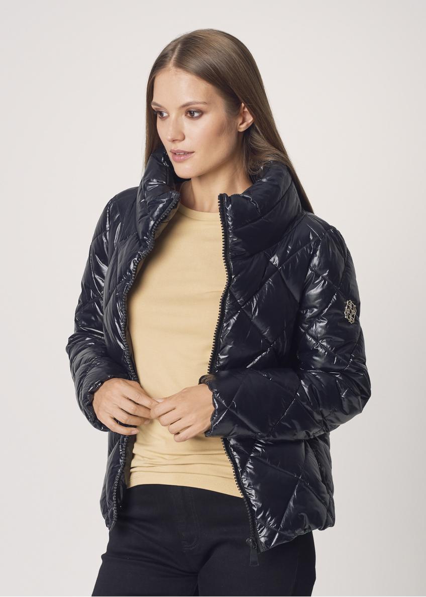 Krótka jesienna kurtka damska oversize KURDT-0326-99(Z21)-01