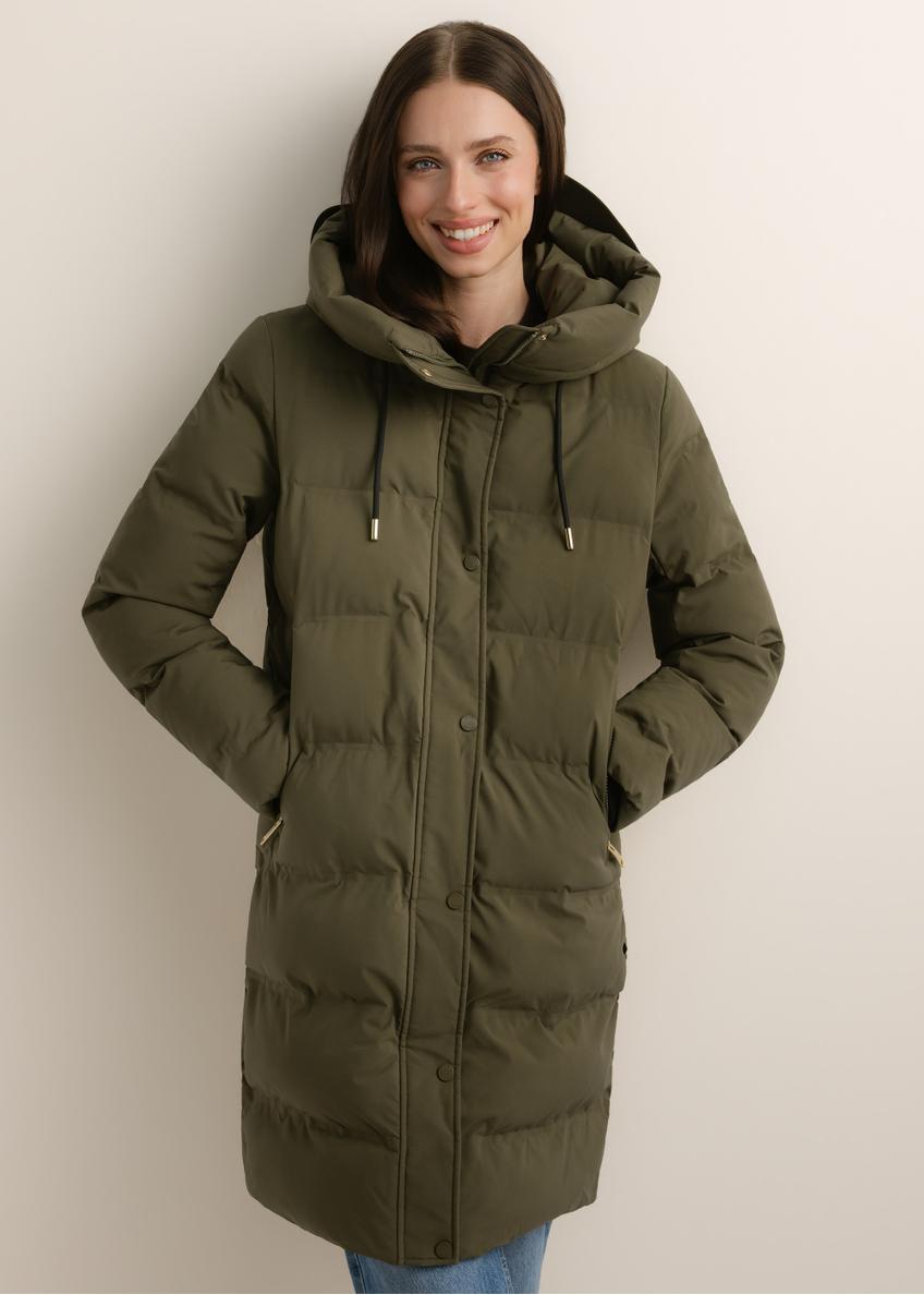 Zimowa kurtka damska w kolorze khaki KURDT-0700-8D(Z26)