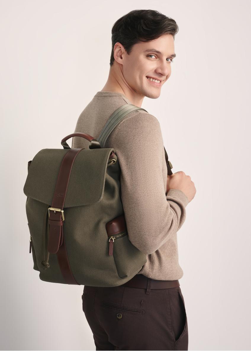 Plecak męski w kolorze khaki TORMN-0371-55(Z25)