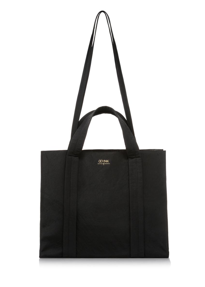 Czarna torebka damska typu tote bag TOREN-0248-99(W23)