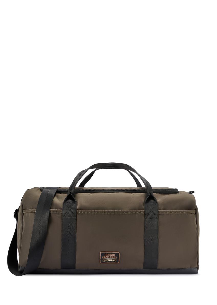 Torba podróżna w kolorze khaki TORMN-0417-8D(W26) - widok produktu z przodu, na białym tle.