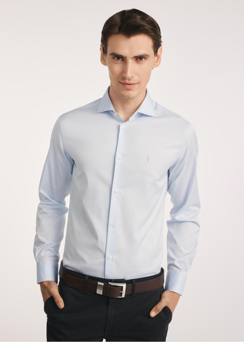 Błękitna koszula męska KOSMT-0352-62(Z25)