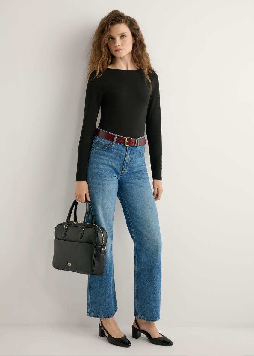 Czarna torba na laptopa damska TOREC-1209-99(W26)