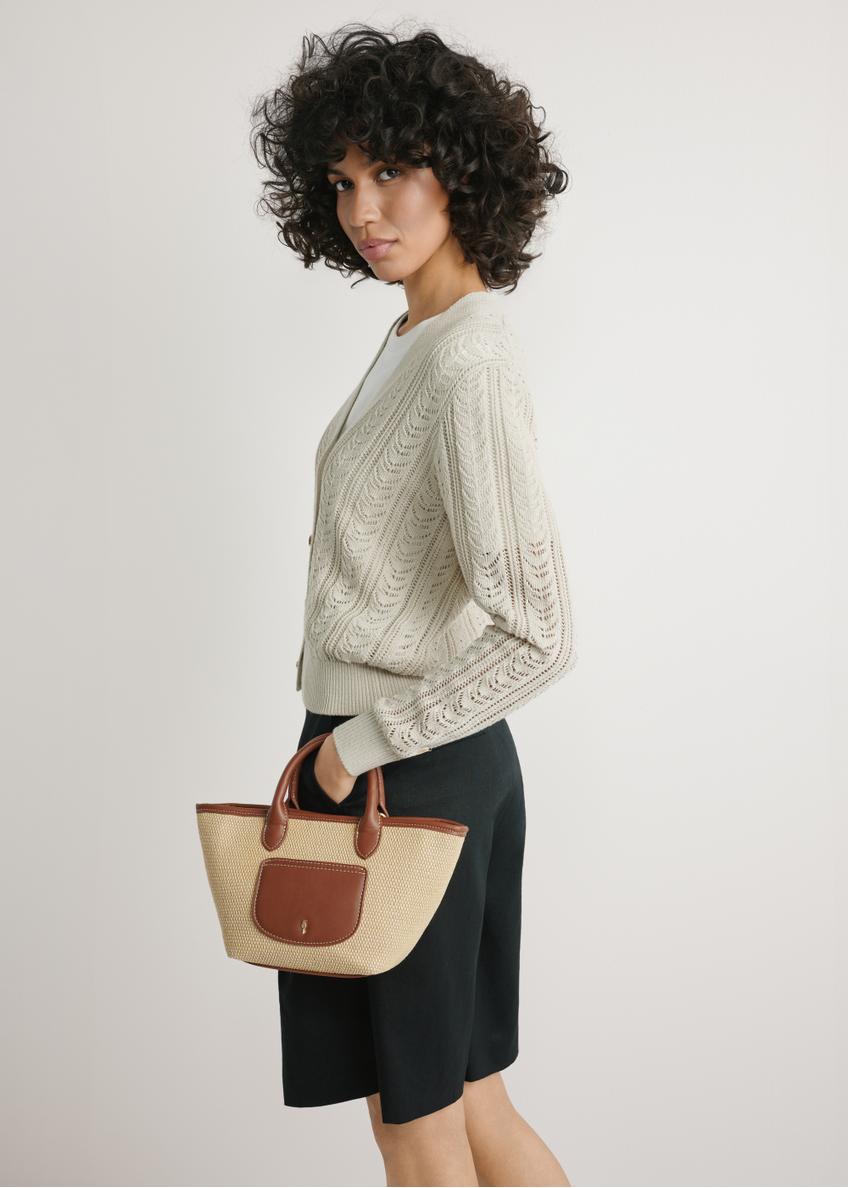 Mała pleciona torebka damska TOREC-1230-1B(W26)