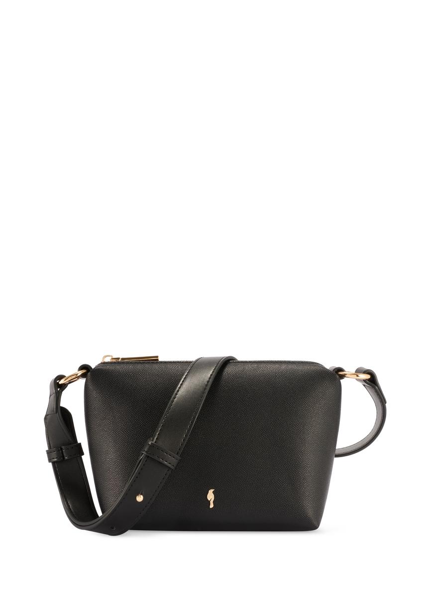 Mała czarna nieusztywniana torebka damska TOREC-0882-99(W26)