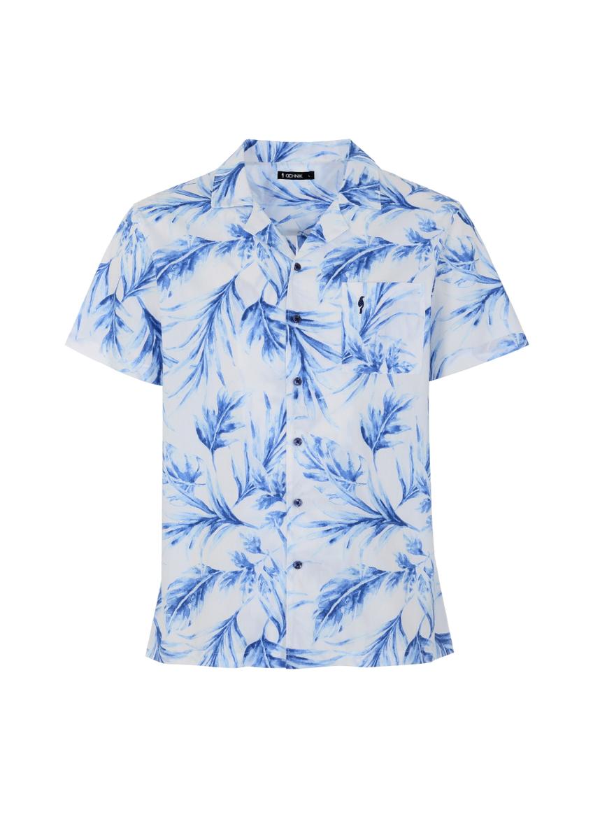 Koszula męska z krótkim rękawem KOSMT-0287-61(W23)-04