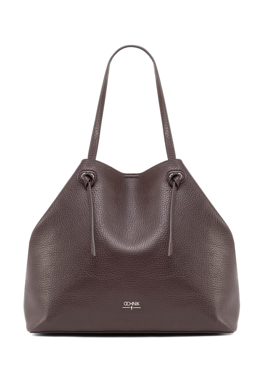 Duża brązowa torebka shopper TOREC-0995A-89(Z25)