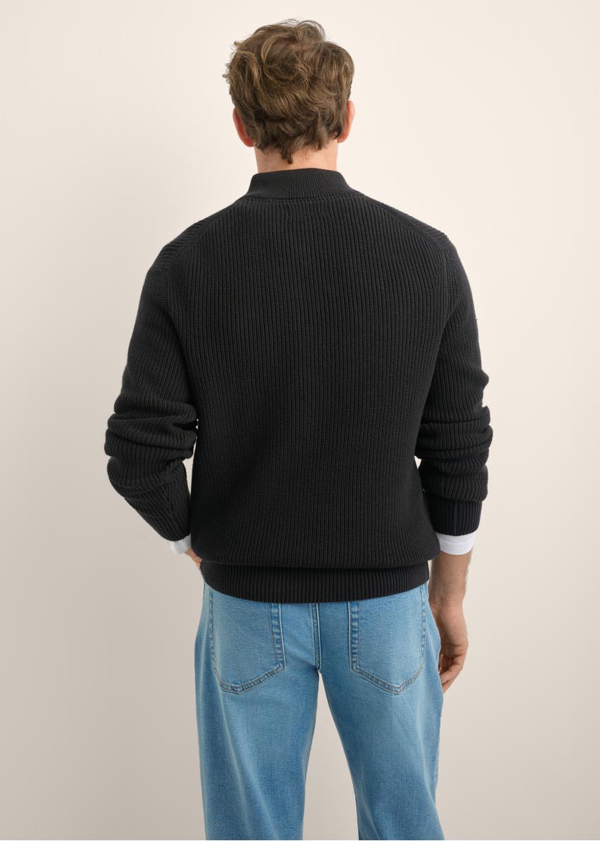 Czarny sweter męski SWEMT-0175-99(Z26)