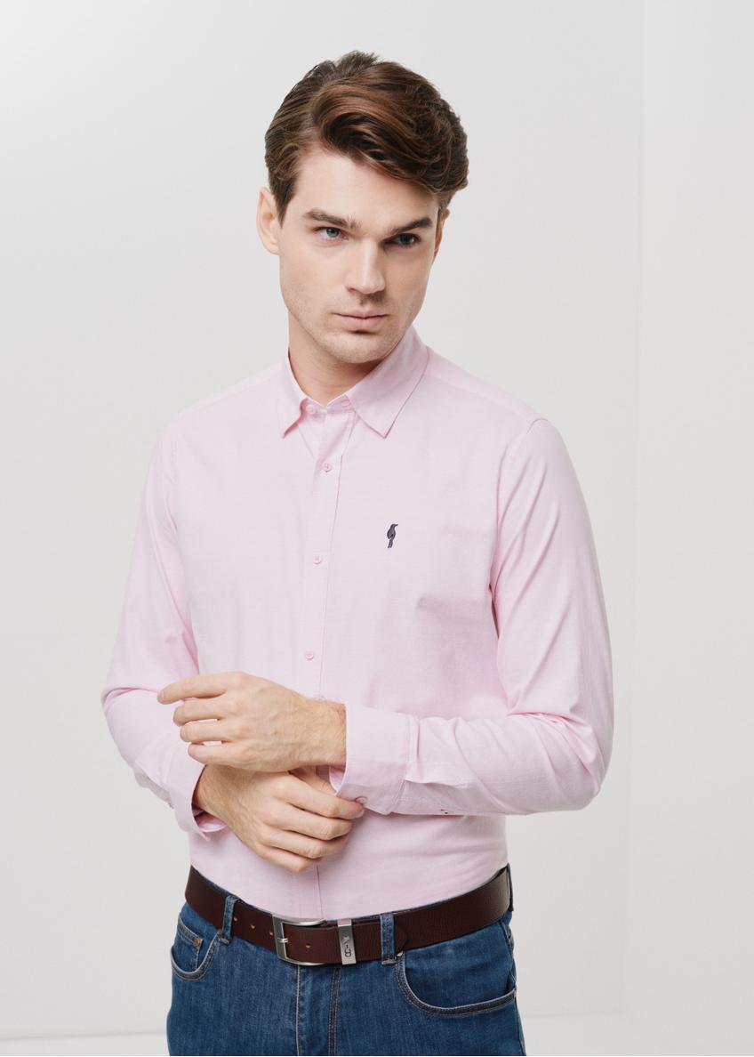 Różowa koszula męska KOSMT-0323-34(W24)
