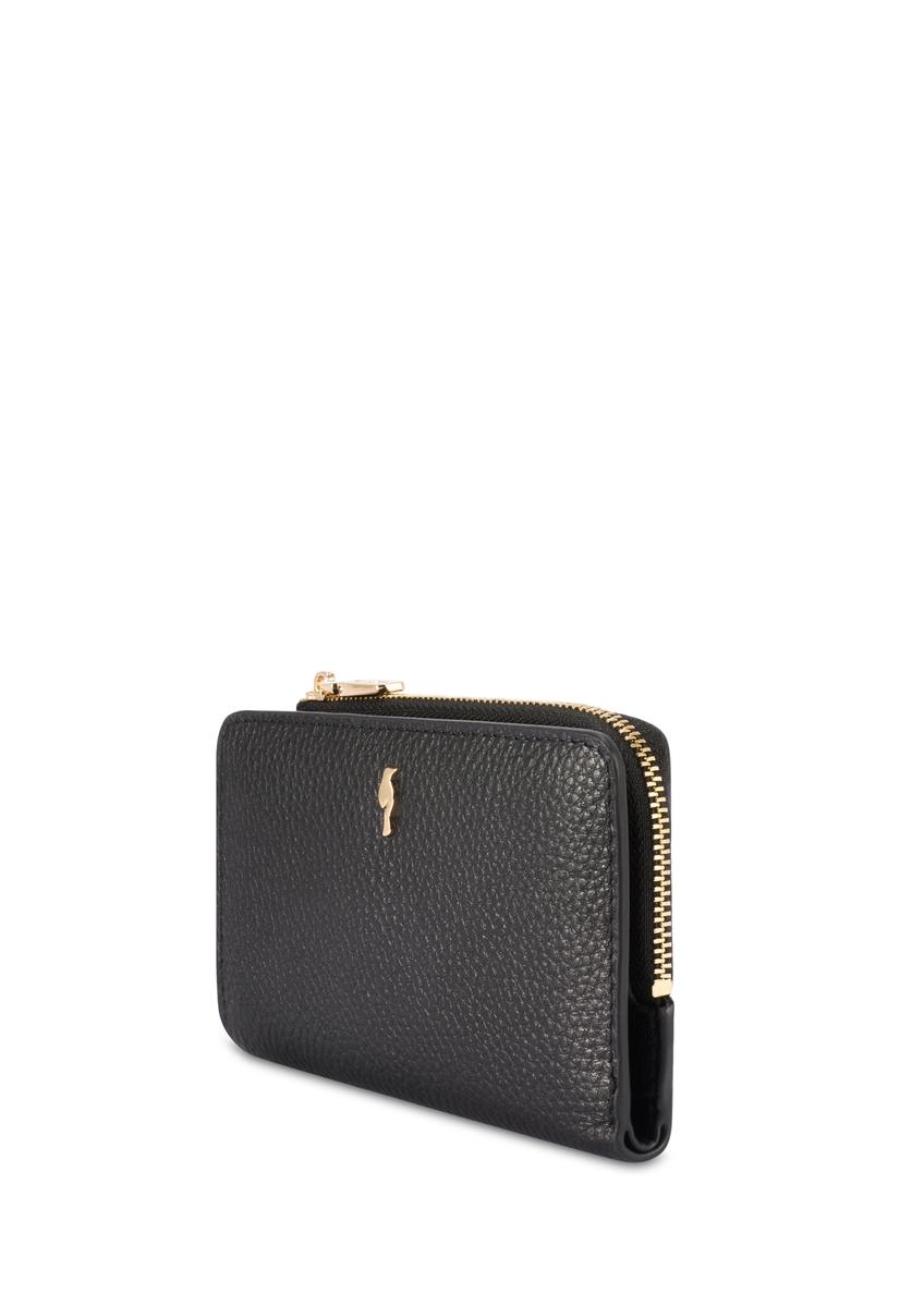 Skórzany portfel damski w kolorze czarnym PORES-0977R-9I(W26)