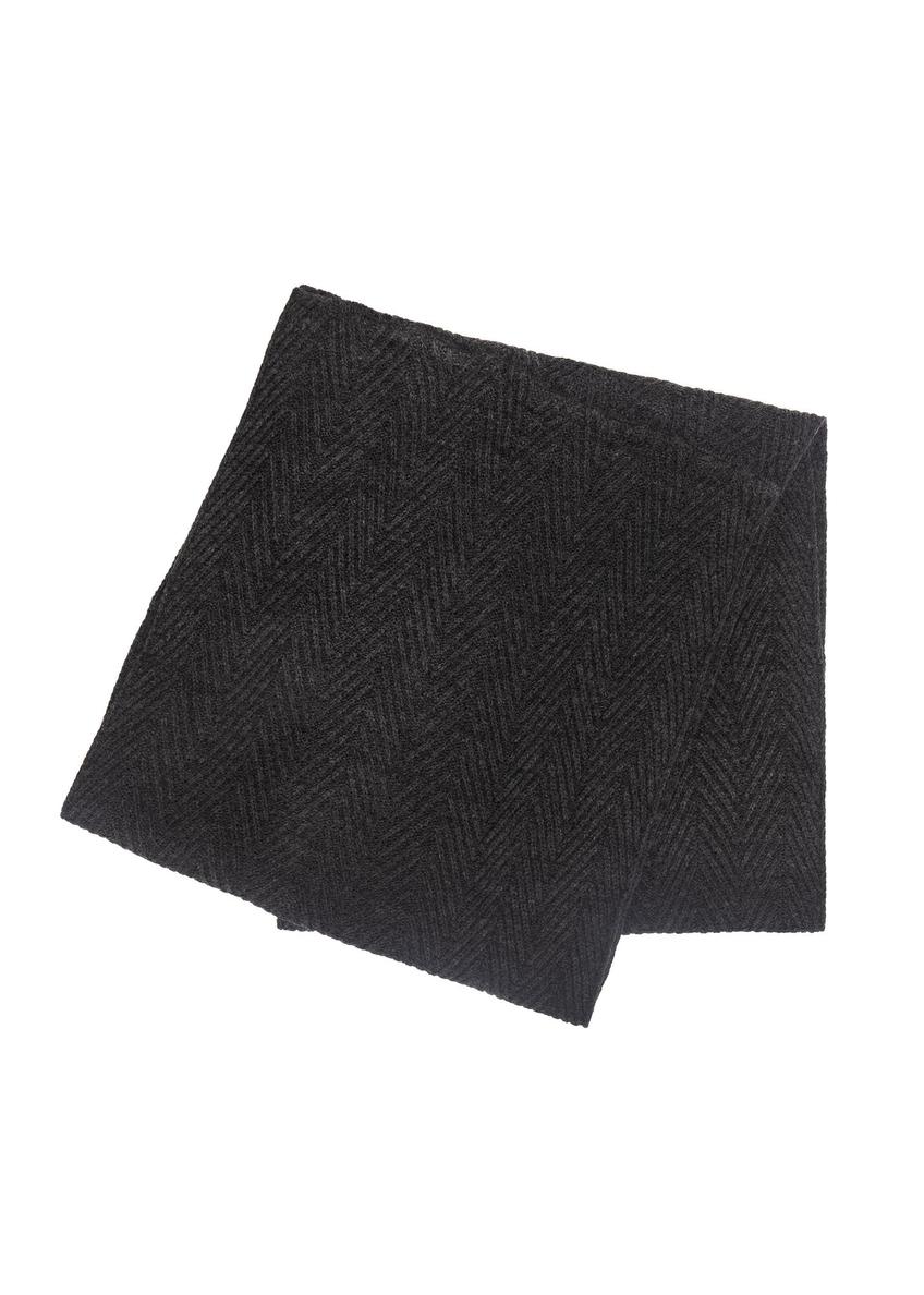 Szary komin męski w jodełkę SZAMT-0066-95(Z24)