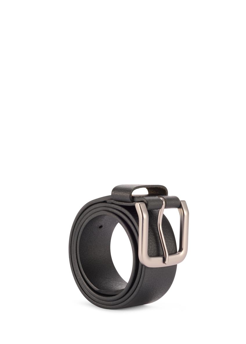 Czarny skórzany pasek męski PASMS-0270-99(Z25)