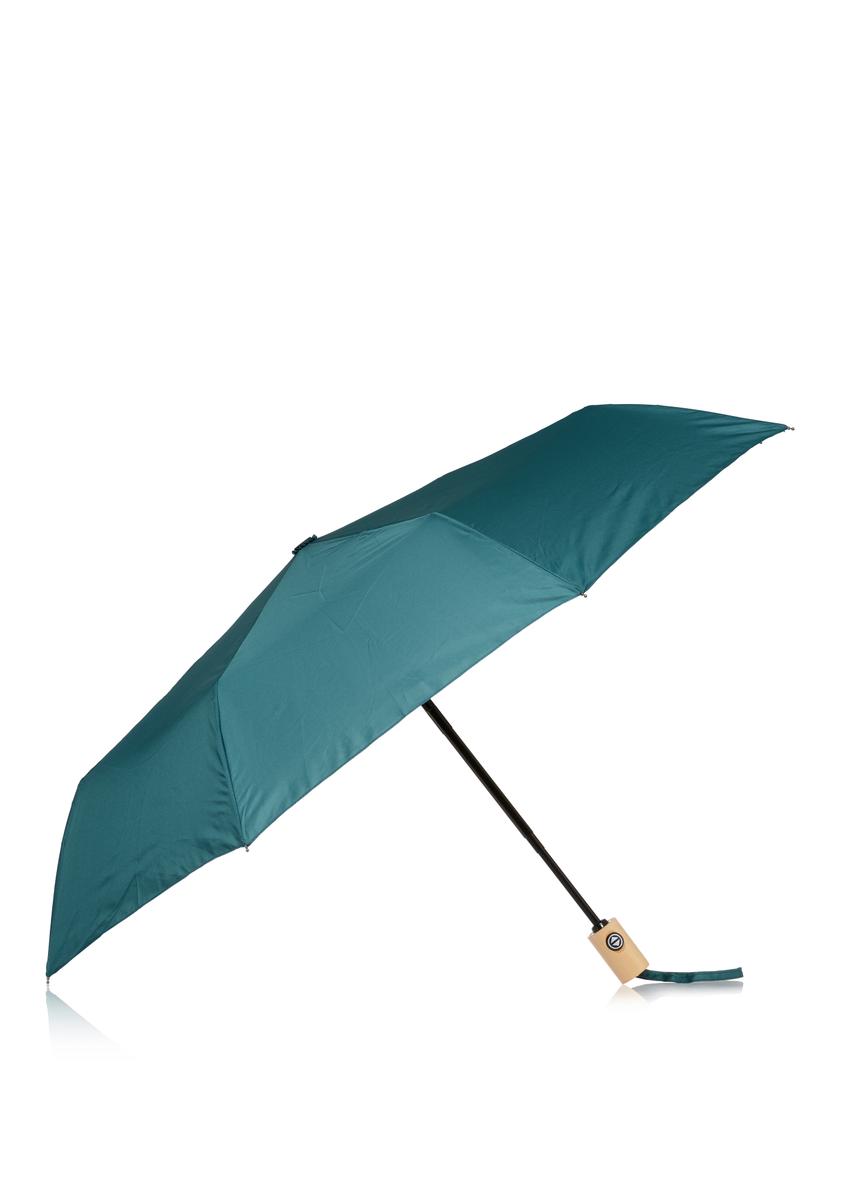 Składany parasol damski w kolorze zielonym PARSD-0034-54(W23)