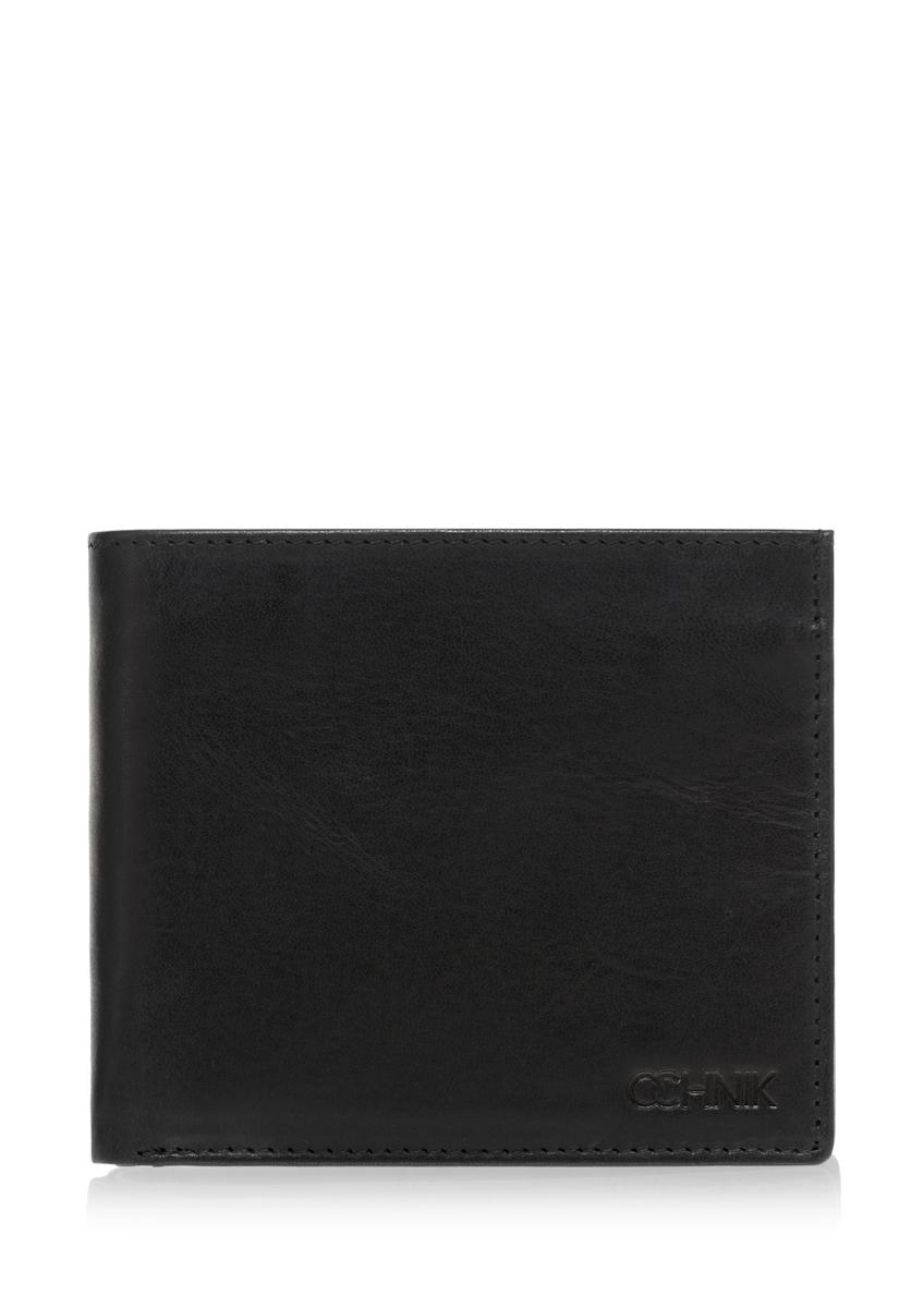 Skórzany czarny portfel męski PORMS-0547-99(W23)