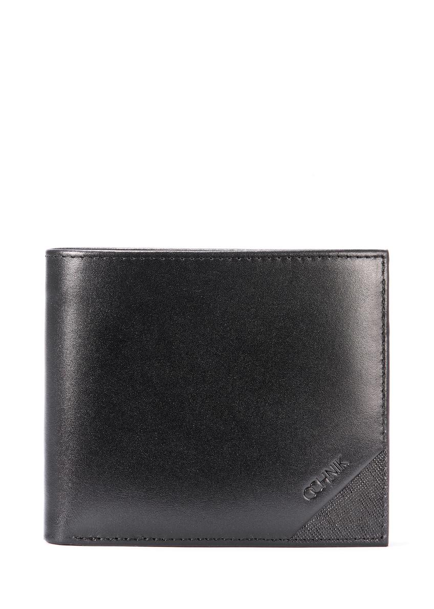 Skórzany portfel męski w kolorze czarnym PORMS-0636-99(W25)