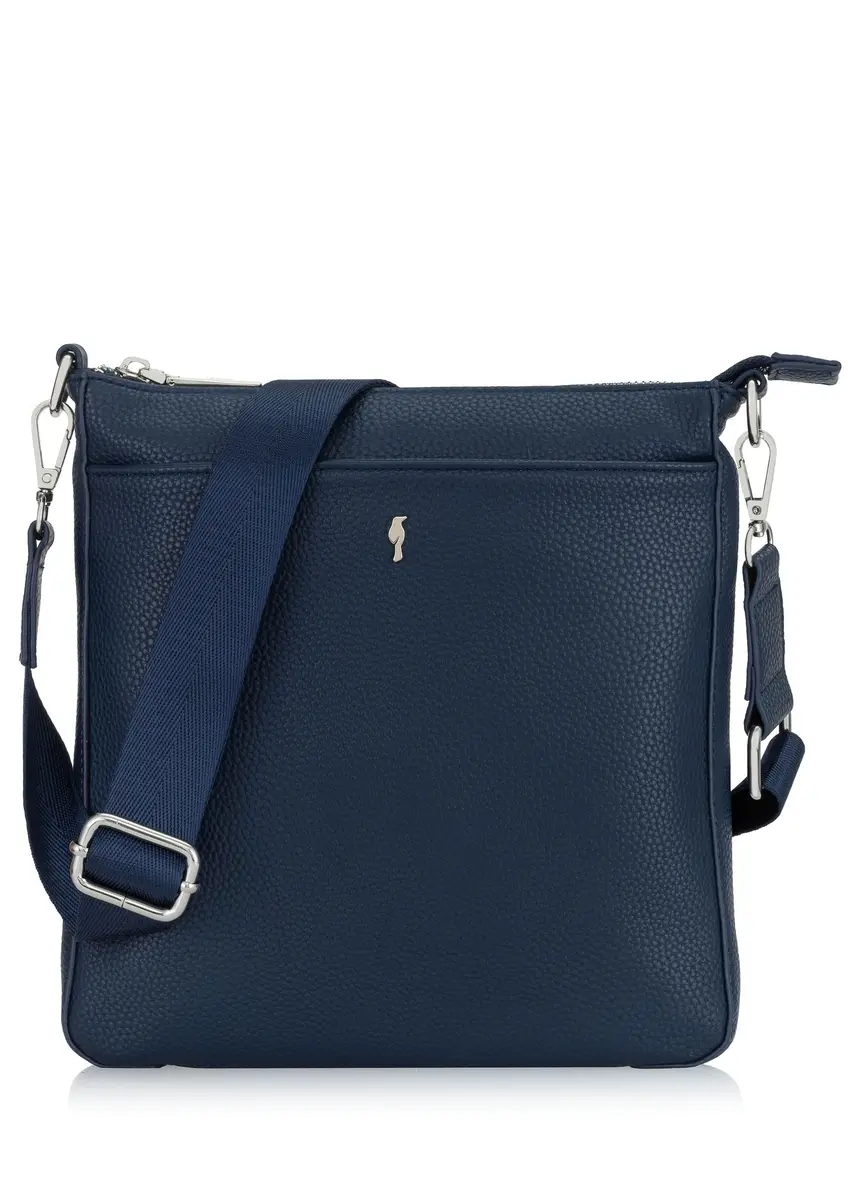 Navy blue women's handbag with pocket TOREC-0708-69(Z24)-07