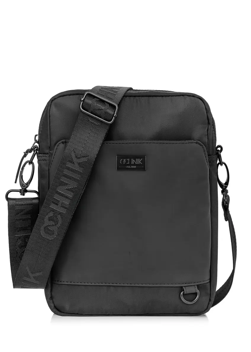 Large black men's postbag TORMN-0314A-99(Z24)