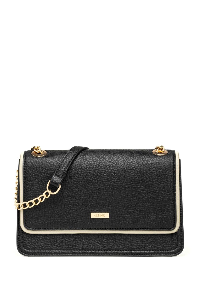 Niewielka czarna torebka damska TOREC-1015-9J(W26)