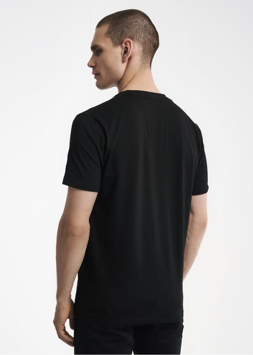 Czarny T-shirt męski TOP GUN TSHMT-0084-99(Z23)