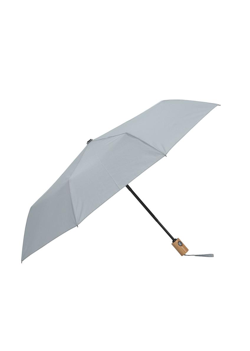 Składany parasol damski w kolorze szarym PARSD-0034-12(W24)