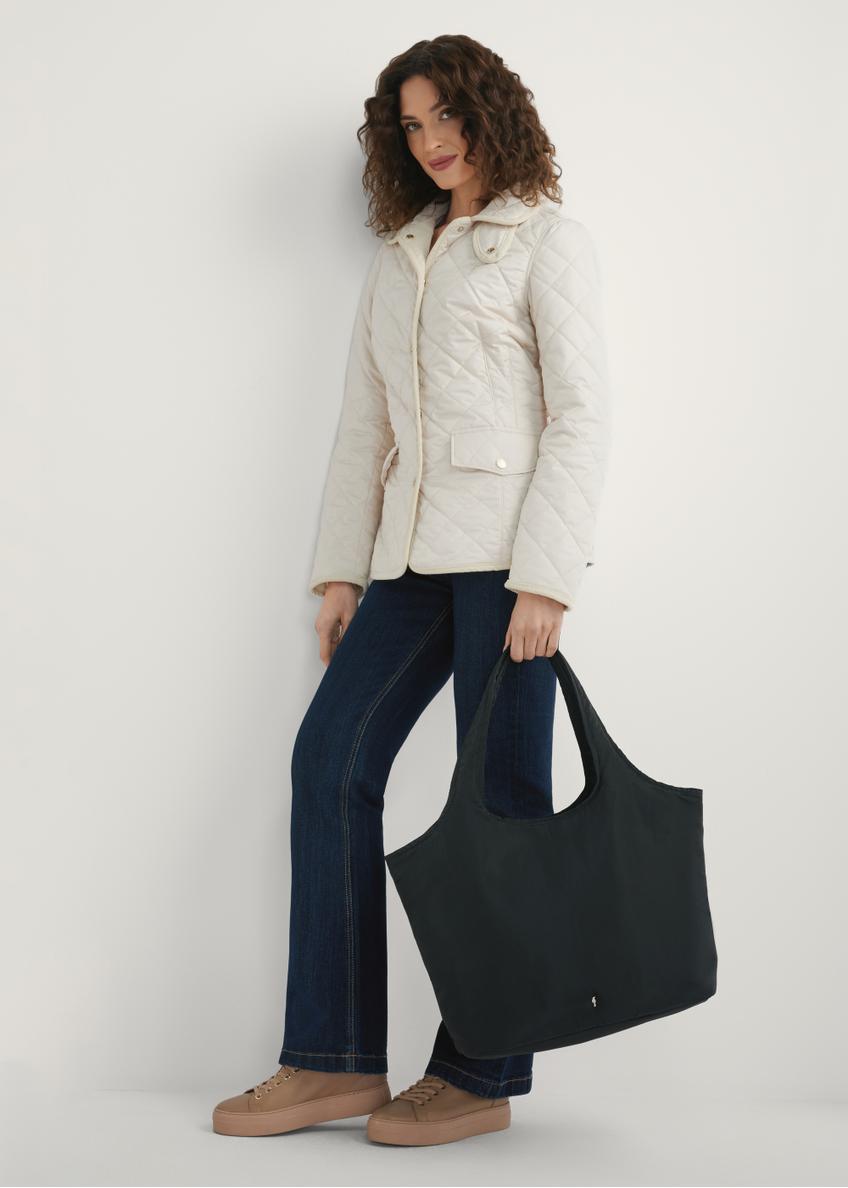 Duża nylonowa torebka damska TOREN-0340-99(W26)