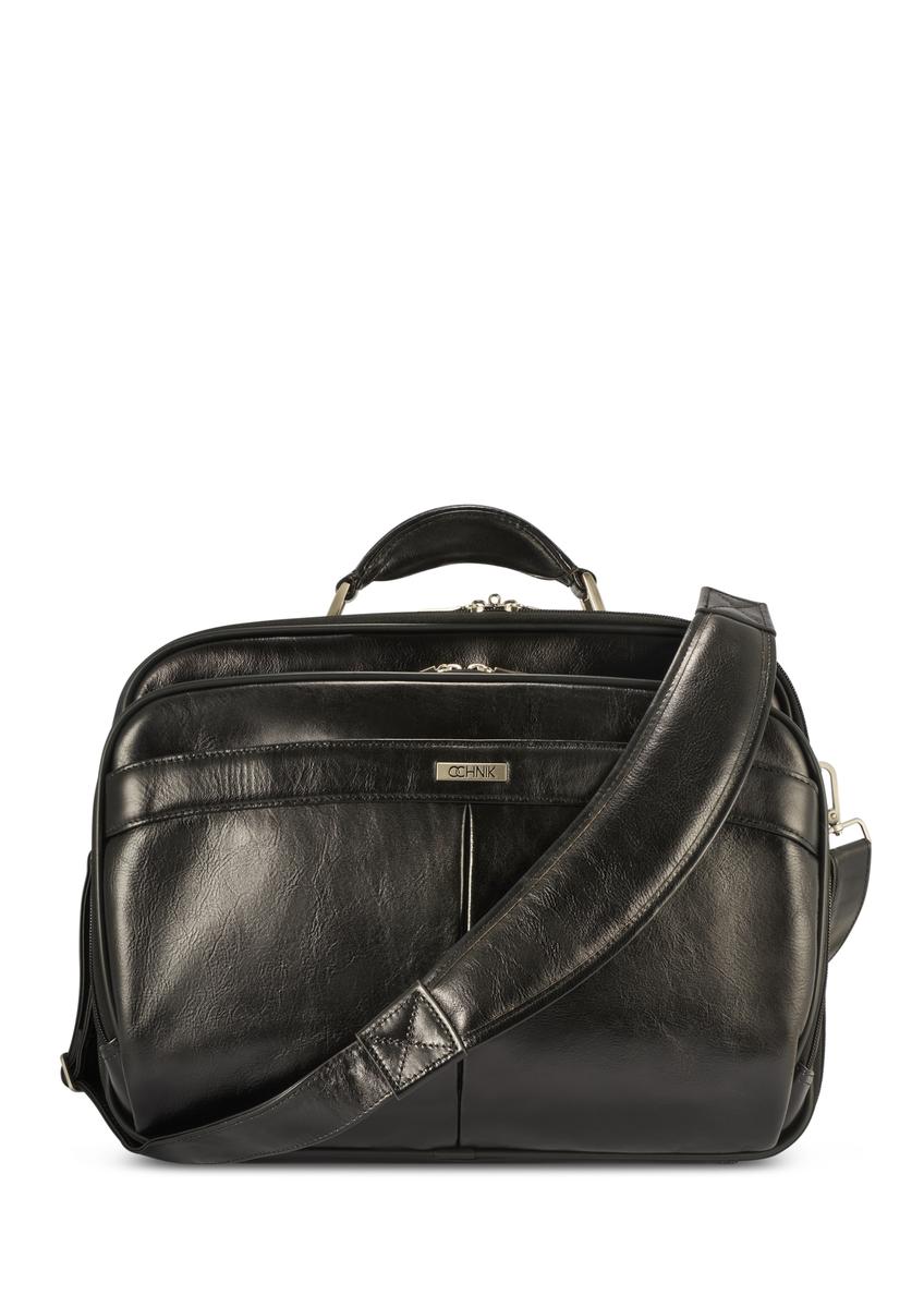 Czarna skórzana męska torba na laptopa TORMS-0482-99(Z25)