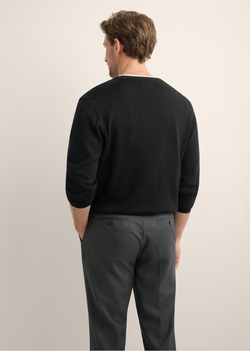 Czarny sweter męski z logo SWEMT-0159A-99(Z26)