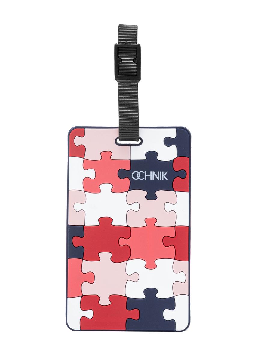 Identyfikator do bagażu AW-012-0001-15(W25), widok produktu z przodu na białym tle.