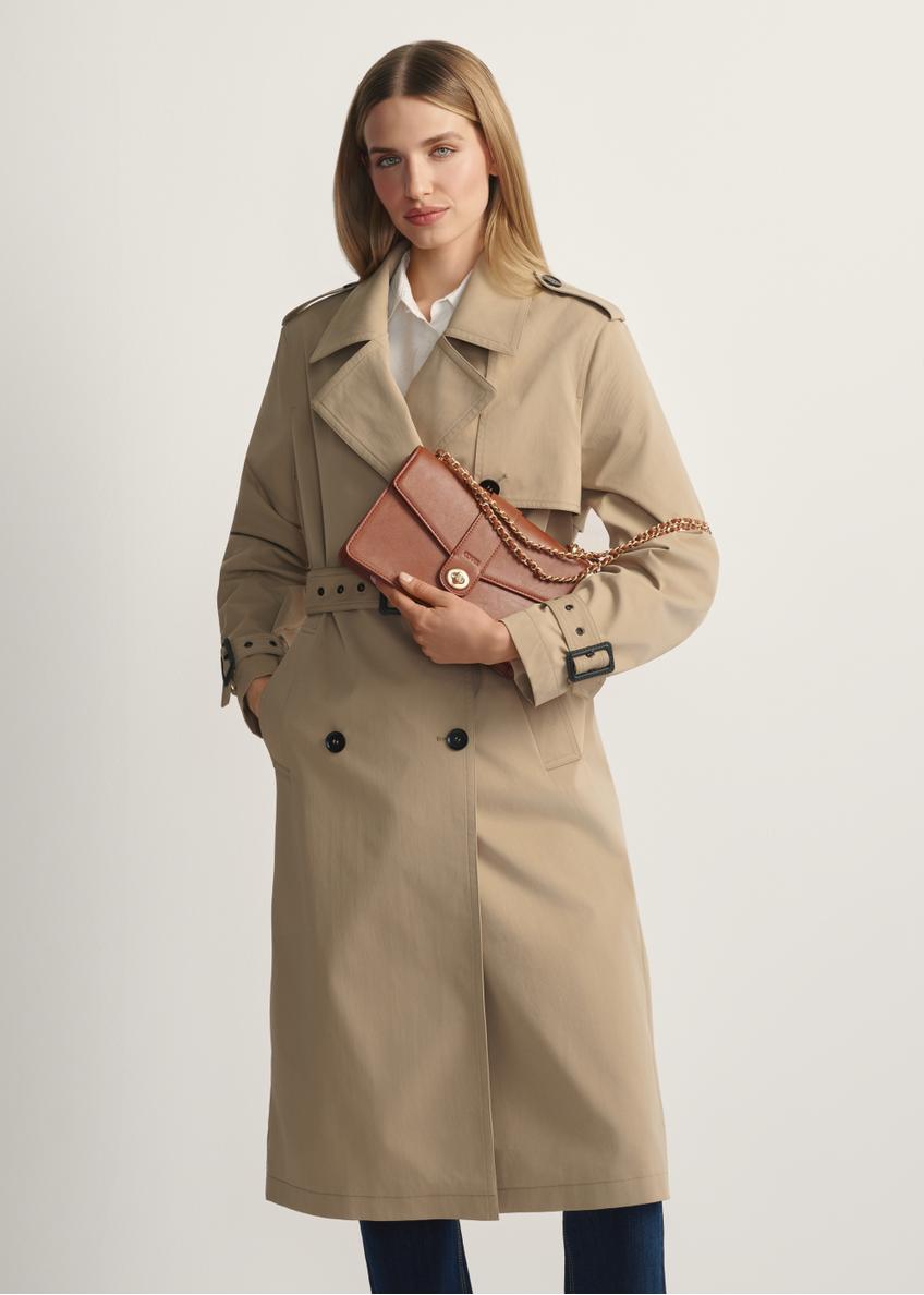 Brązowa torebka listonoszka damska TOREC-1137-1F(W26)