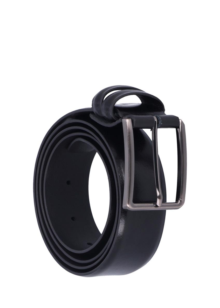 Czarny skórzany pasek męski PASMS-0284-99(Z26)