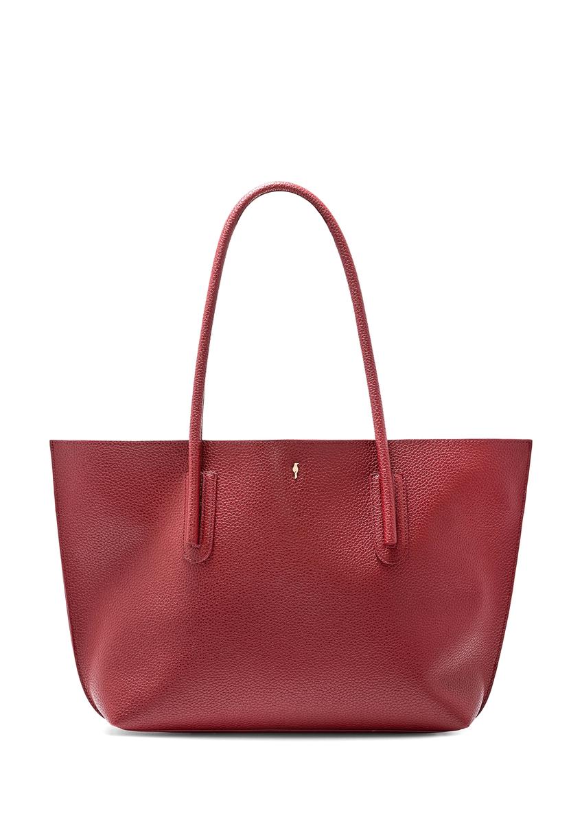 Czerwona torebka shopper damska TOREC-0938B-41(Z25)