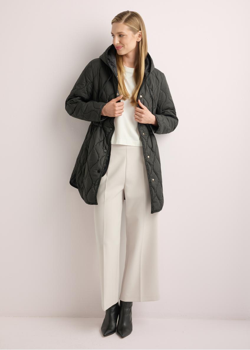 Czarna pikowana kurtka damska KURDT-0654-99(W26)