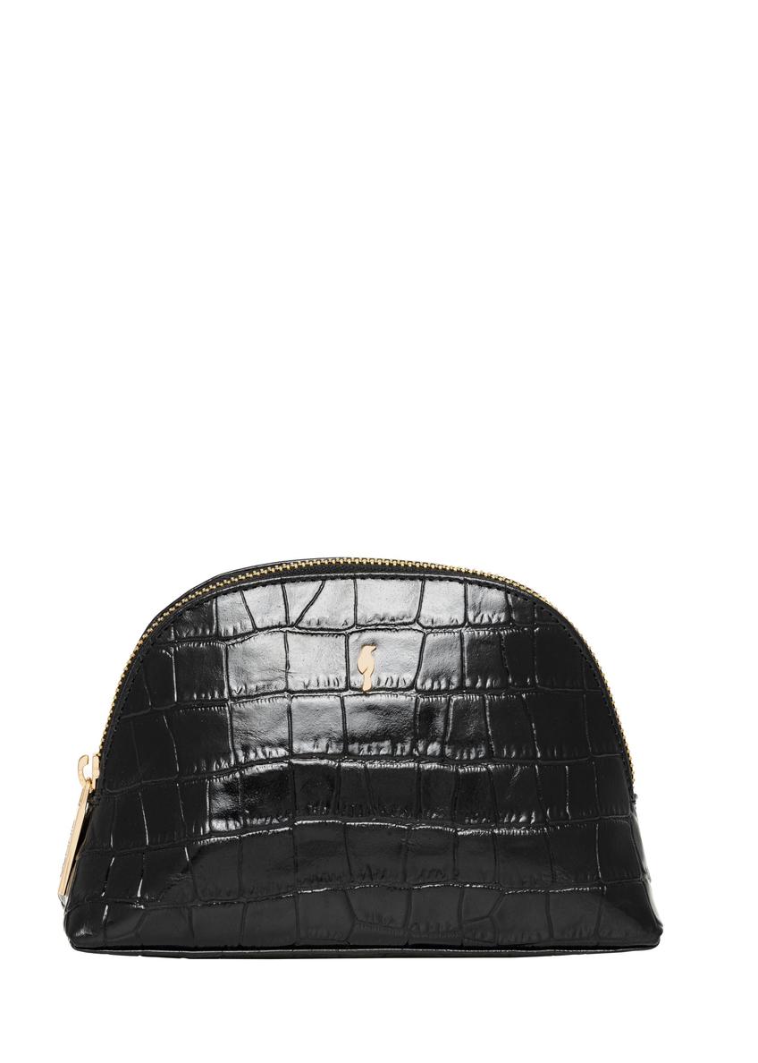 Czarna kosmetyczka croco TORES-1322-99(Z26)