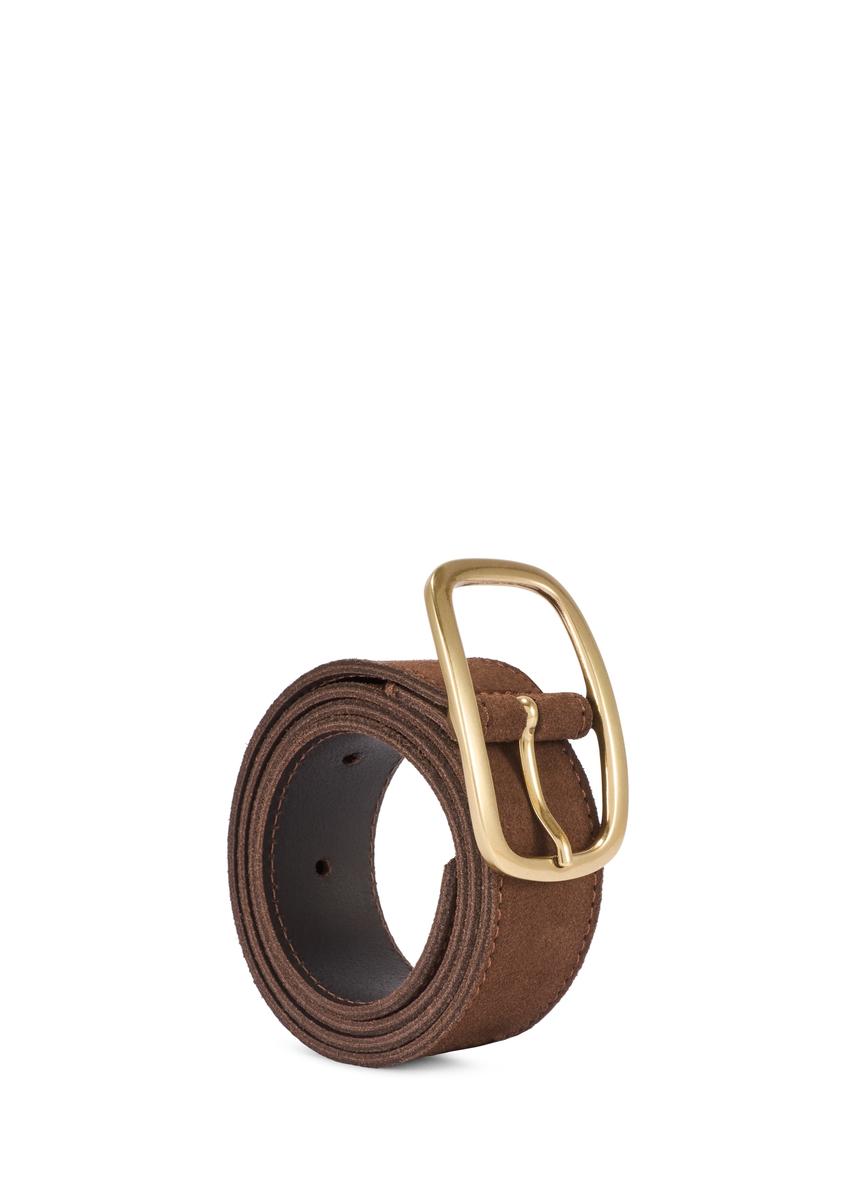 Skórzany brązowy pasek damski PASDS-0339-1H(W26)