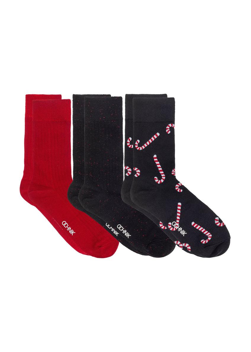 Set of men's Christmas socks ZESMT-0046-15(Z24)-01