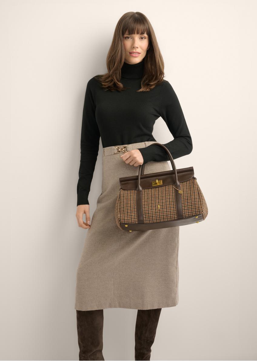 Torebka shopper w kratkę TOREC-1327-1P(Z26)
