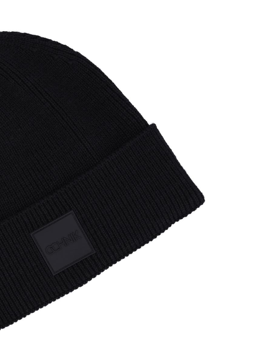 Czarna męska czapka CZAMT-0095-99(Z26)
