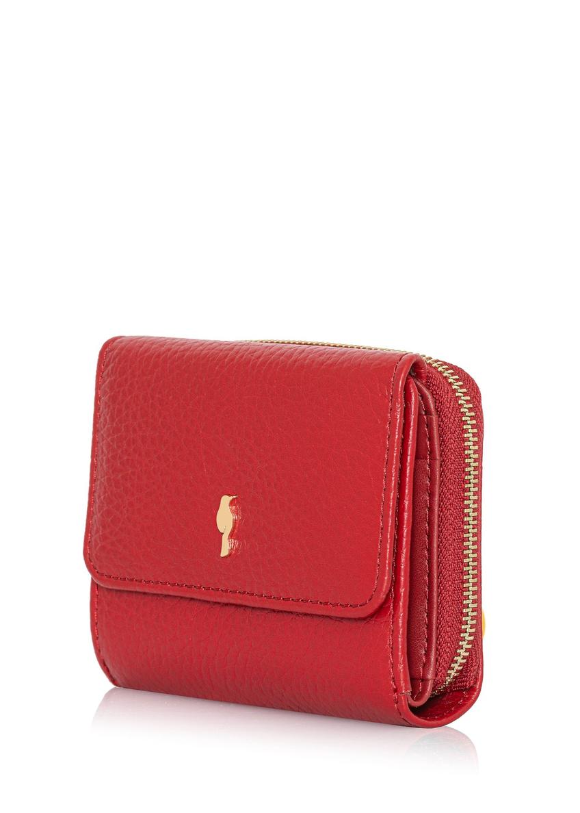 Small red leather women's wallet PORES-0802E-41(Z24)