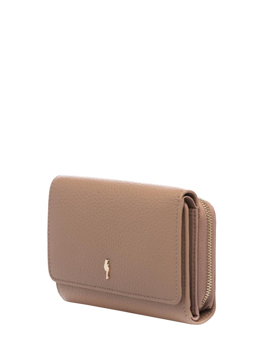 Duży różowy skórzany portfel damski PORES-0801H-5D(W26)