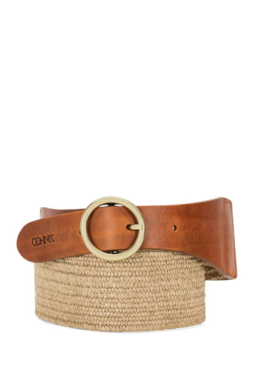 Szeroki pasek damski ze skóry naturalnej PASDS-0327-87(W25)-06