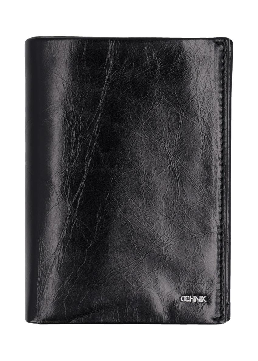 Czarny skórzany portfel męski PORMS-0737-99(Z26)