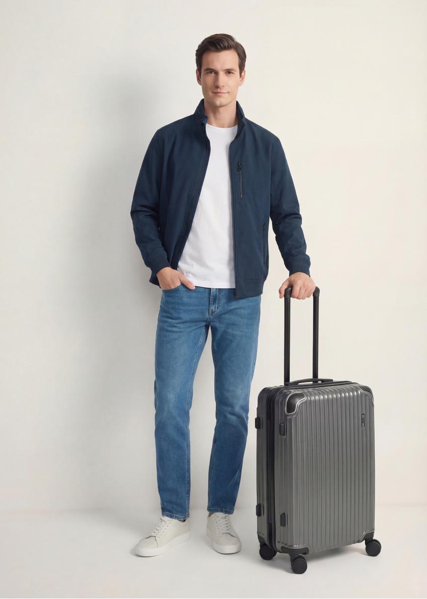 Walizka średnia na kółkach WALAB-0073-9C-24(W26)