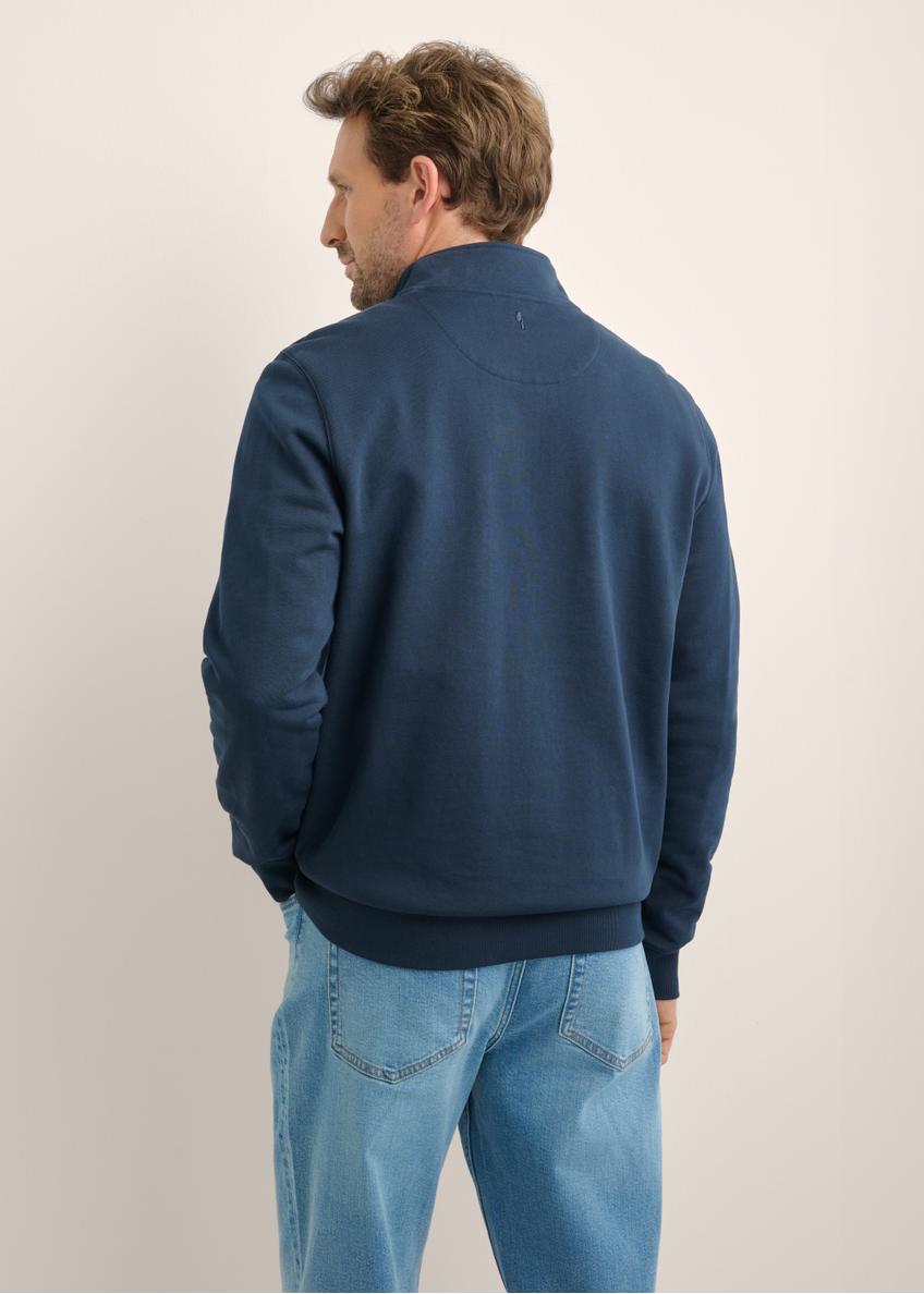 Granatowa dzianinowa bluza męska BLZMT-0084-7E(Z26)