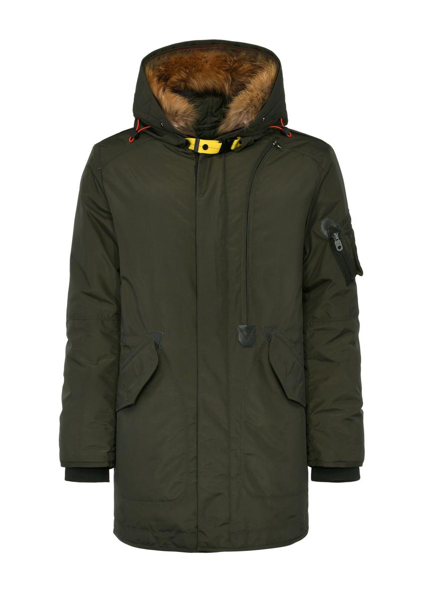 Kurtka męska 3w1 w kolorze oliwkowym KURMT-0354-57(Z24)-05