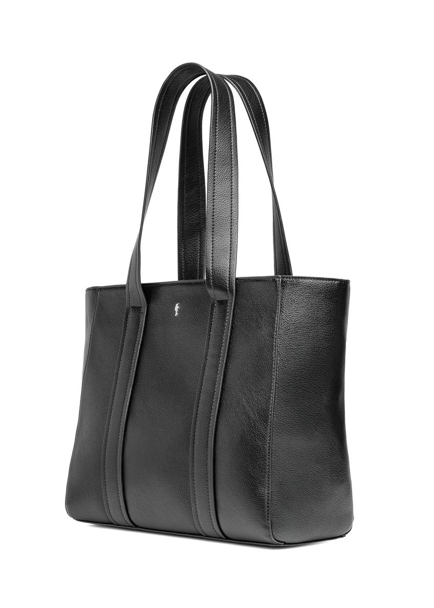 Czarna torebka damska shopper TOREC-1133-99(W26)