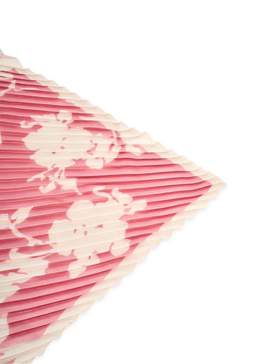 Różowa apaszka damska z logo SZADT-0192-5P(W26)