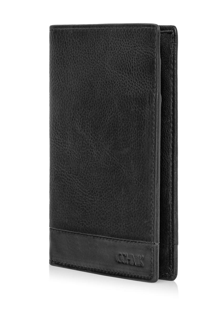 Black unzipped men's wallet PORMS-0626-99(Z24)