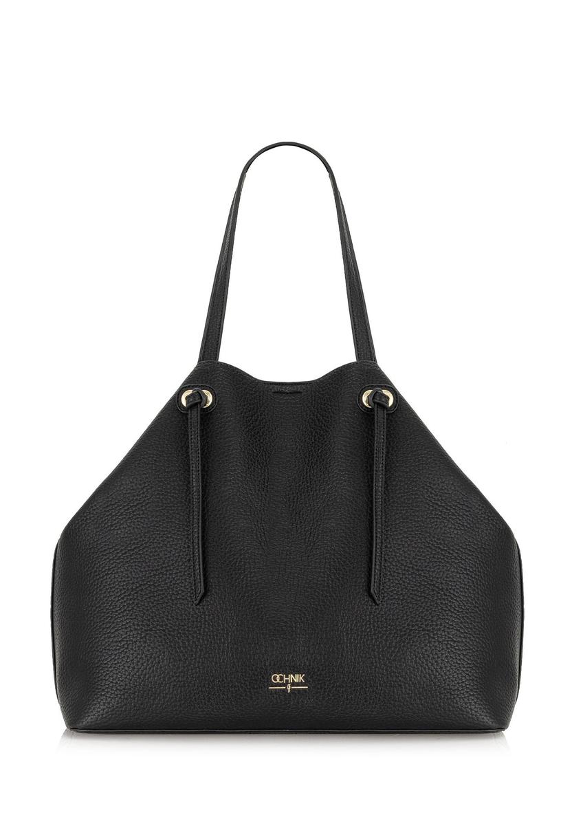 Duża czarna torebka shopper TOREC-0995A-99(Z25)